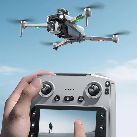 Nouveau drone K19 MAX GPS professionnel avec caméra 8K, vol FPV aérien, évitement d'obstacles, télécommande grand écran et drone pliable