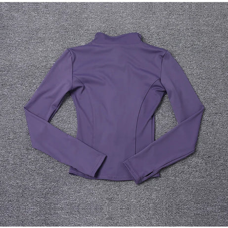 Women Sport Jacket Long Sleeve Shirt Workout Coat Gym Training Clothing Yoga Sportswear