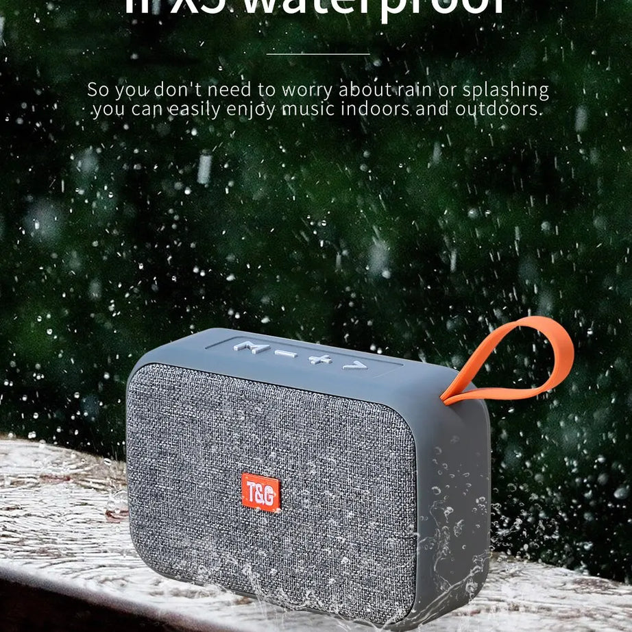 Barre de son portable mini sans fil TG506 Bluetooth 5.0 pour intérieur et extérieur, haute fidélité, compatible carte TF, radio FM, étanche
