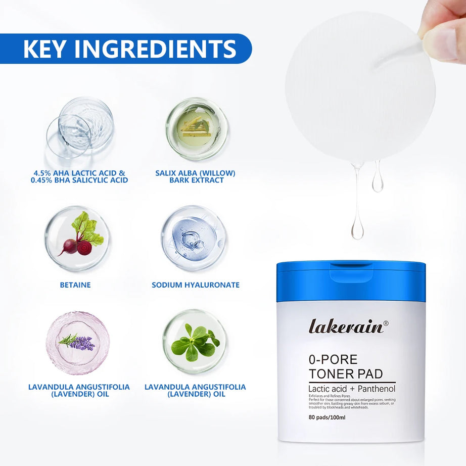 Disques toniques visage Zero Pore Pad 2.0 à double texture pour exfolier et lisser les pores. Soin coréen pour tous types de peau. 70 disques.