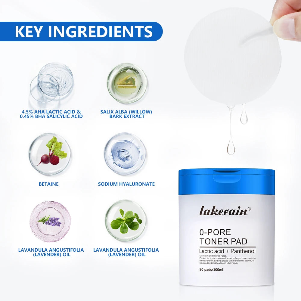 Disques toniques visage Zero Pore Pad 2.0 à double texture pour exfolier et lisser les pores. Soin coréen pour tous types de peau. 70 disques.