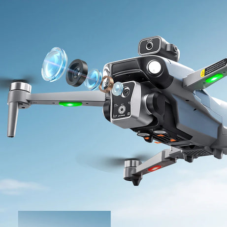 Nouveau drone K19 MAX GPS professionnel avec caméra 8K, vol FPV aérien, évitement d'obstacles, télécommande grand écran et drone pliable