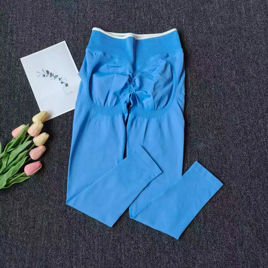 Pantalon de yoga effet fessier galbé, pantalon de fitness taille haute pour femme, legging moulant ultra-élastique à séchage rapide pour l'entraînement