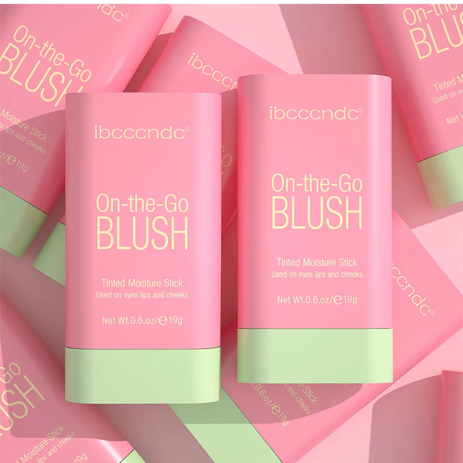 Blush Stick Fonctionnel Maquillage Facile à Colorer Rouge Crème Blush Waterproof Haute Rendu de Couleur Éclat du Teint