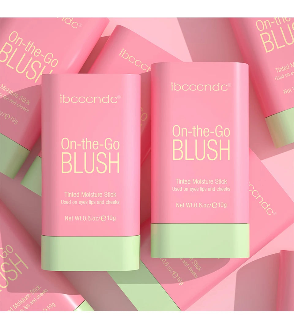 Blush Stick Fonctionnel Maquillage Facile à Colorer Rouge Crème Blush Waterproof Haute Rendu de Couleur Éclat du Teint