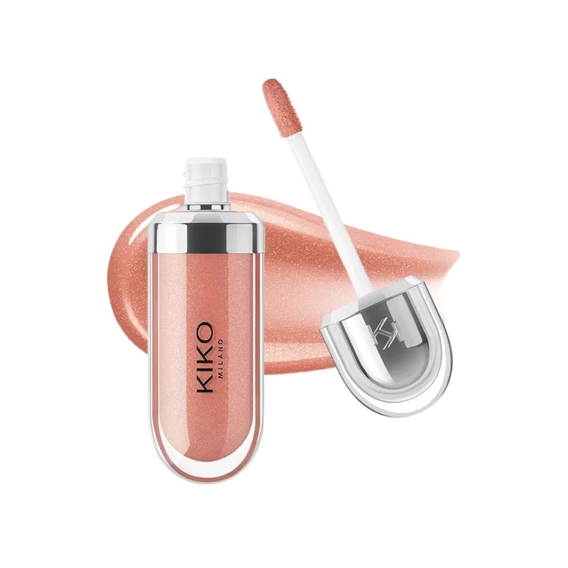 Kiko 3D Hydra LipGloss Blush waterproof longue tenue Maquillage scintillant Gloss à lèvres Brun Rose Mauve nacré