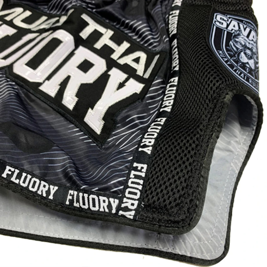 Short de combat FLUORY MMA Muay Thai, pantalon de sport de haute qualité pour enfant, idéal pour l'entraînement de boxe, le kickboxing et le fitness.
