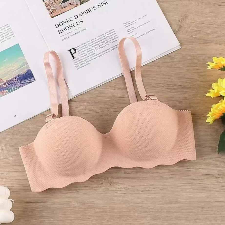 Sexy Comfort One-piece Underwear Adjustable Candy Color Pushup Bra Anti-sagging Lifting Push Up Bras Women