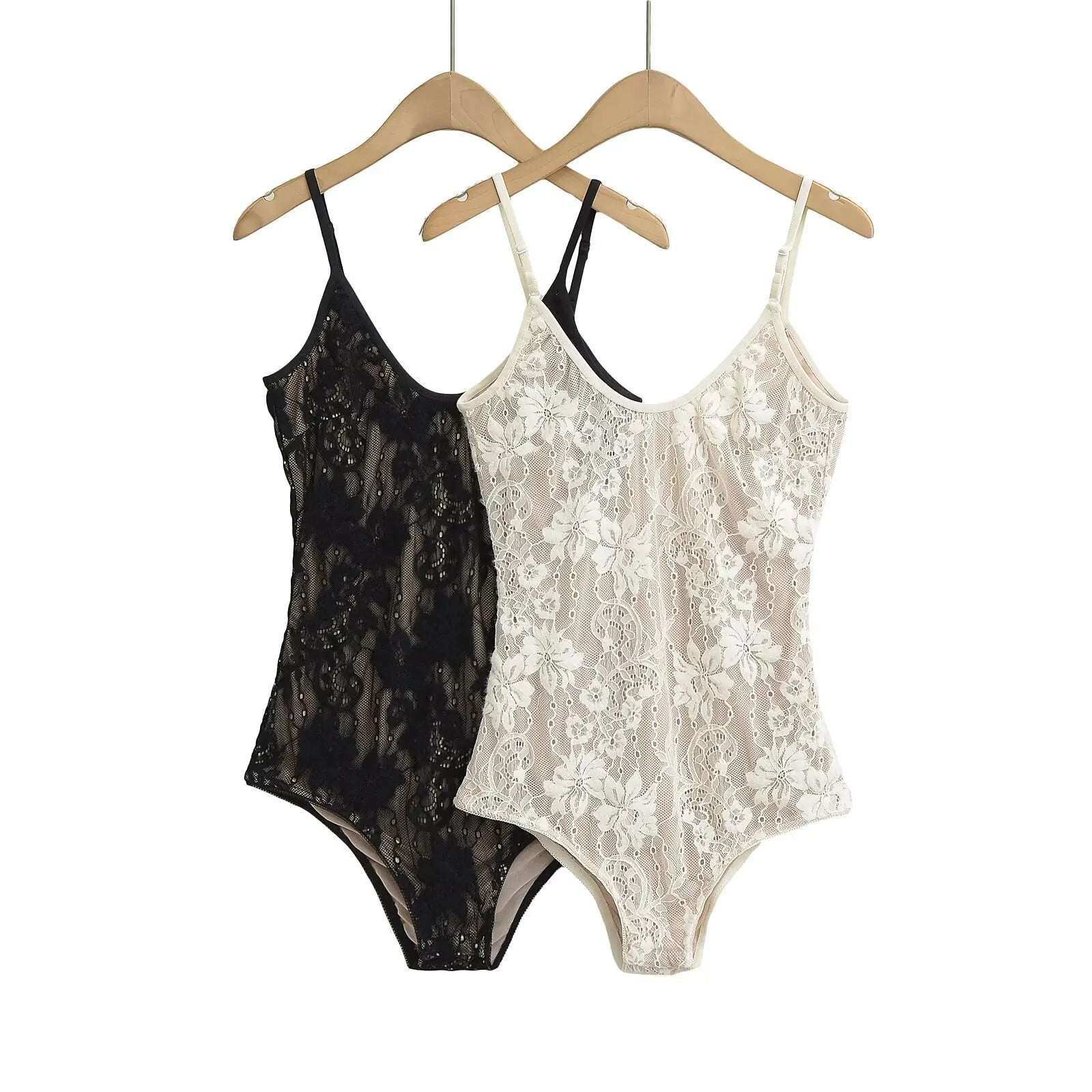 Body sexy transparente de encaje con forro, sin espalda, con tirantes finos, mono corto ajustado para mujer, monos ajustados, enterizos.