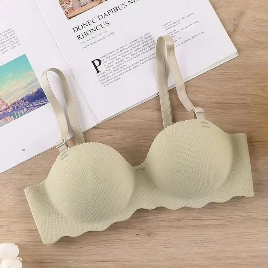 Sexy Comfort One-piece Underwear Adjustable Candy Color Pushup Bra Anti-sagging Lifting Push Up Bras Women