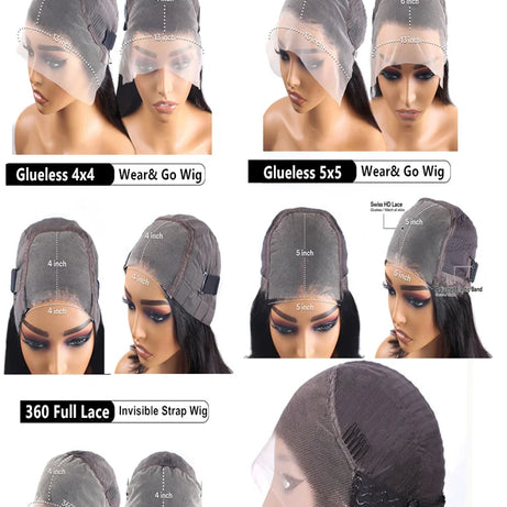 Perruque bouclée en cheveux humains de 30 à 40 pouces, ondulation profonde, perruque frontale en dentelle HD 13x6, perruque sans colle 4x4 et 5x5, cheveux humains prêts à porter, 360°