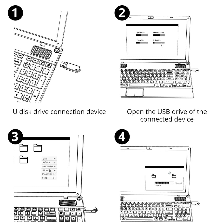 Clé USB SomnAmbulist 32 Go, 64 Go, 128 Go, USB 2.0 haute vitesse pour PC et appareils mobiles ; mini-clé USB 16 Go, 32 Go, 64 Go, 8 Go, 4 Go