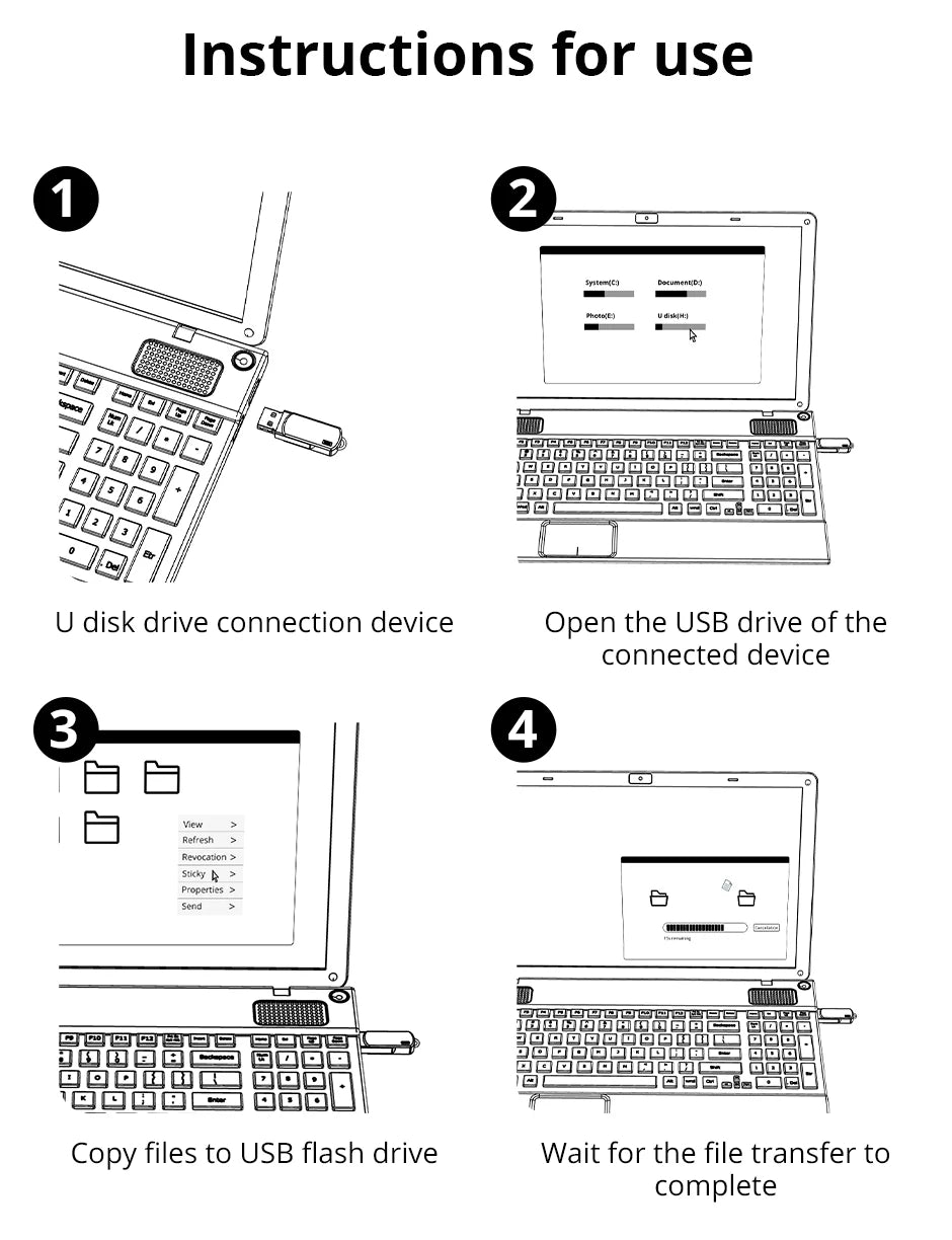 Clé USB SomnAmbulist 32 Go, 64 Go, 128 Go, USB 2.0 haute vitesse pour PC et appareils mobiles ; mini-clé USB 16 Go, 32 Go, 64 Go, 8 Go, 4 Go
