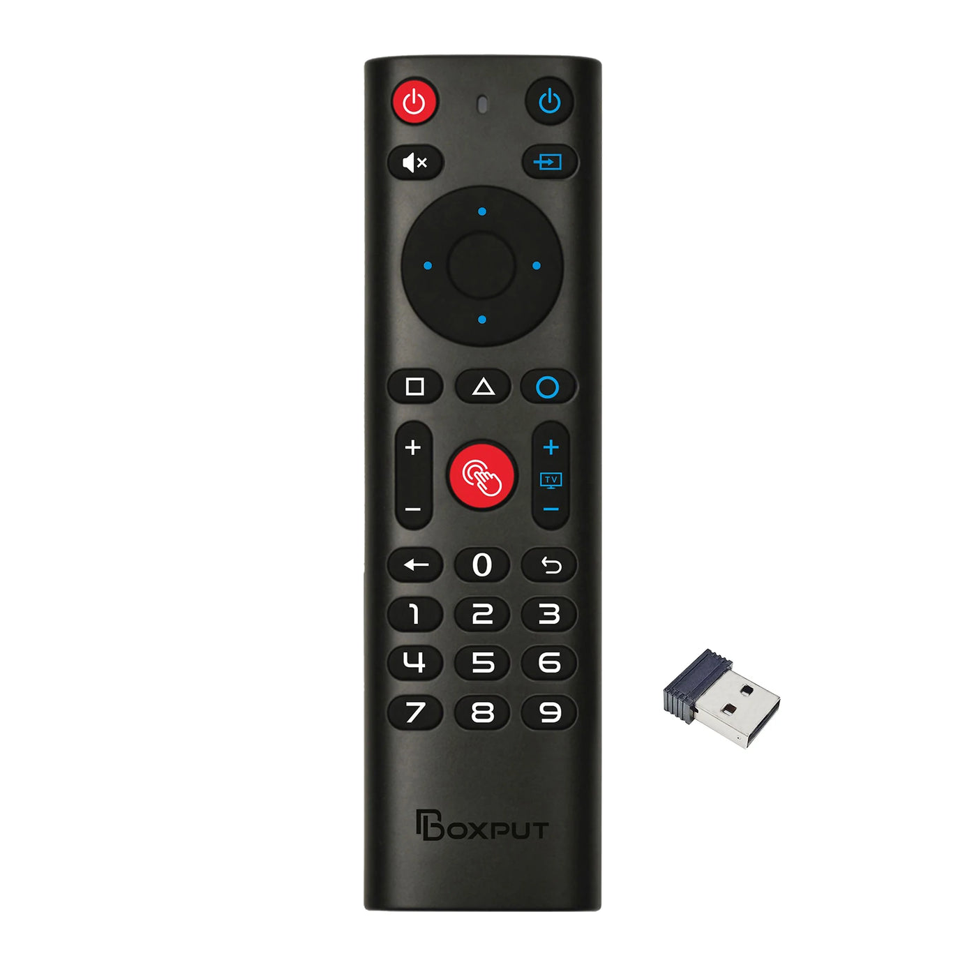 Télécommande sans fil BPR3S PLUS BT Air Mouse avec fonction vocale, apprentissage infrarouge et gyroscope pour boîtier TV Android/PC. Compatible avec les systèmes Android TV et Android TV.