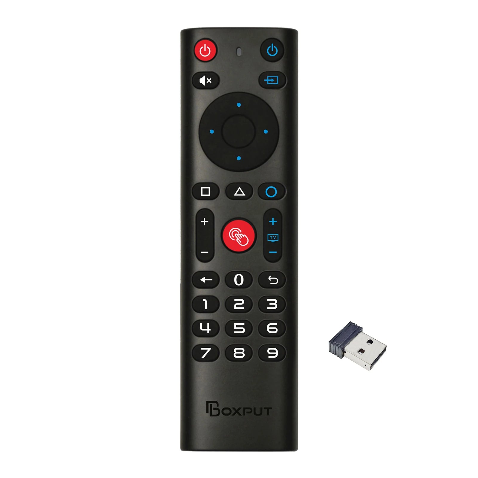 Télécommande sans fil BPR3S PLUS BT Air Mouse avec fonction vocale, apprentissage infrarouge et gyroscope pour boîtier TV Android/PC. Compatible avec les systèmes Android TV et Android TV.