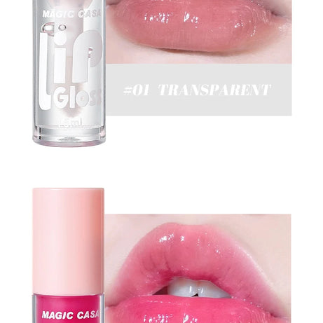 MAGIC CASA Lot de 6 flacons de gel hydratant pour les lèvres, longue tenue, pour des lèvres lisses et brillantes.