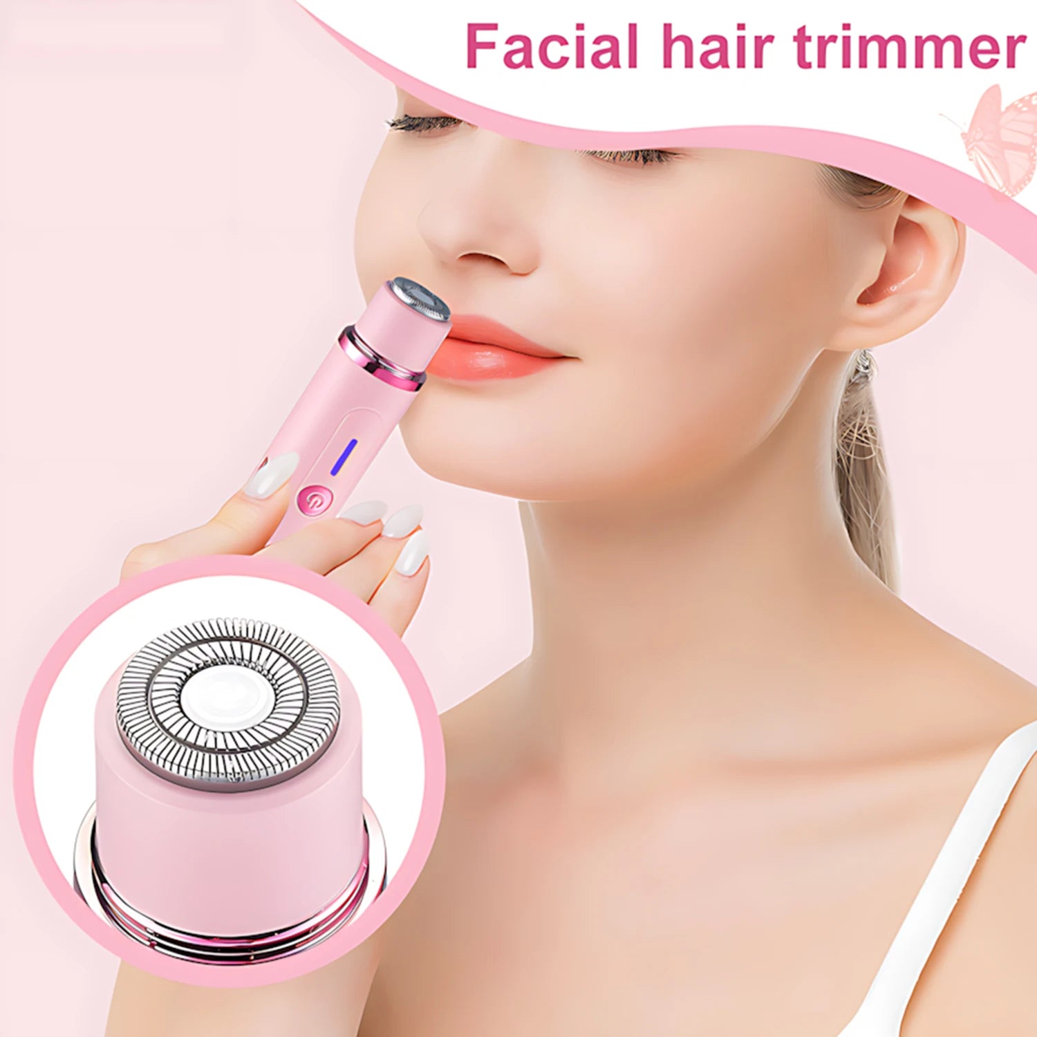 Rasoir électrique pour femme, double tête 2 en 1, rasoir pour aisselles, bras, jambes, maillot et pubis, épilateur
