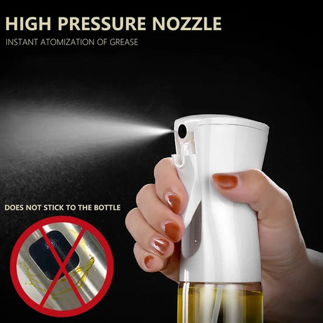 Flacon pulvérisateur d'huile de 200/300/500 ml pour barbecue et cuisson à l'huile d'olive, flacon en plastique, flacon vide pour vinaigre ou pinceau à huile