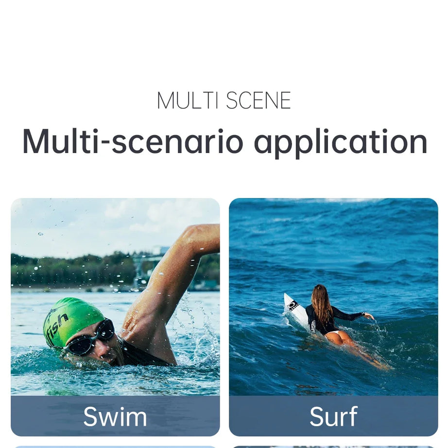 Écouteurs sans fil Shokz Open pour le sport, à conduction osseuse, Bluetooth, étanches IPX8, avec 32 Go de RAM et lecteur MP3.