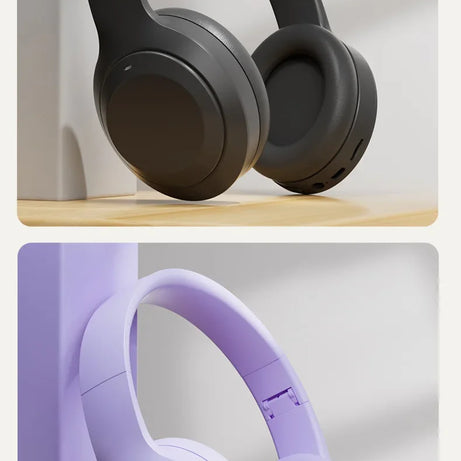 Casque stéréo Hi-Fi circum-aural M5 sans fil Bluetooth 5.3, idéal pour le sport et les jeux vidéo. Compatible avec carte TF/AUX et réduction du bruit.