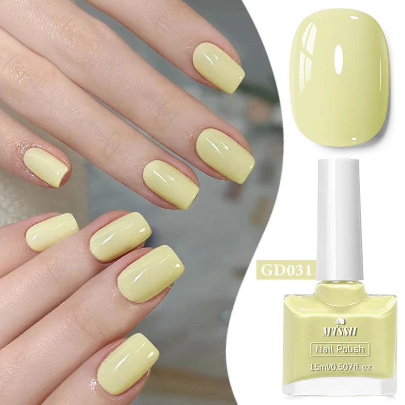 15ml Water-Based Nail Polish 40 Colors Long Lasting Quick Drying No Need of Lamp to Cure Nail Supplies Vernis for Nails Manicure