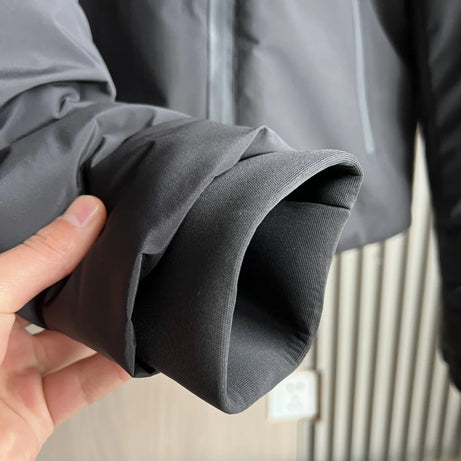 ETJ Automne/Hiver 2025 Nouvelle veste courte femme en coton épais chaud et imperméable à capuche, imitation coupe-vent, manteau d'extérieur 4749703