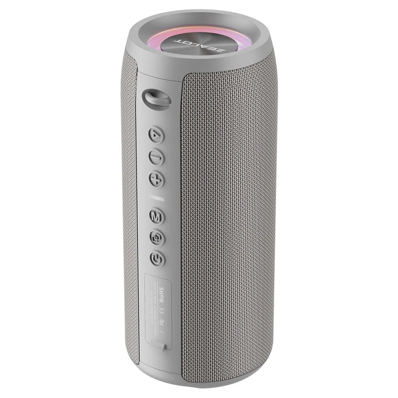 Enceinte Bluetooth haute puissance ZEALOT-S51PRO 40 W, basses stéréo 3D, portable et étanche IPX5, compatible TWS.