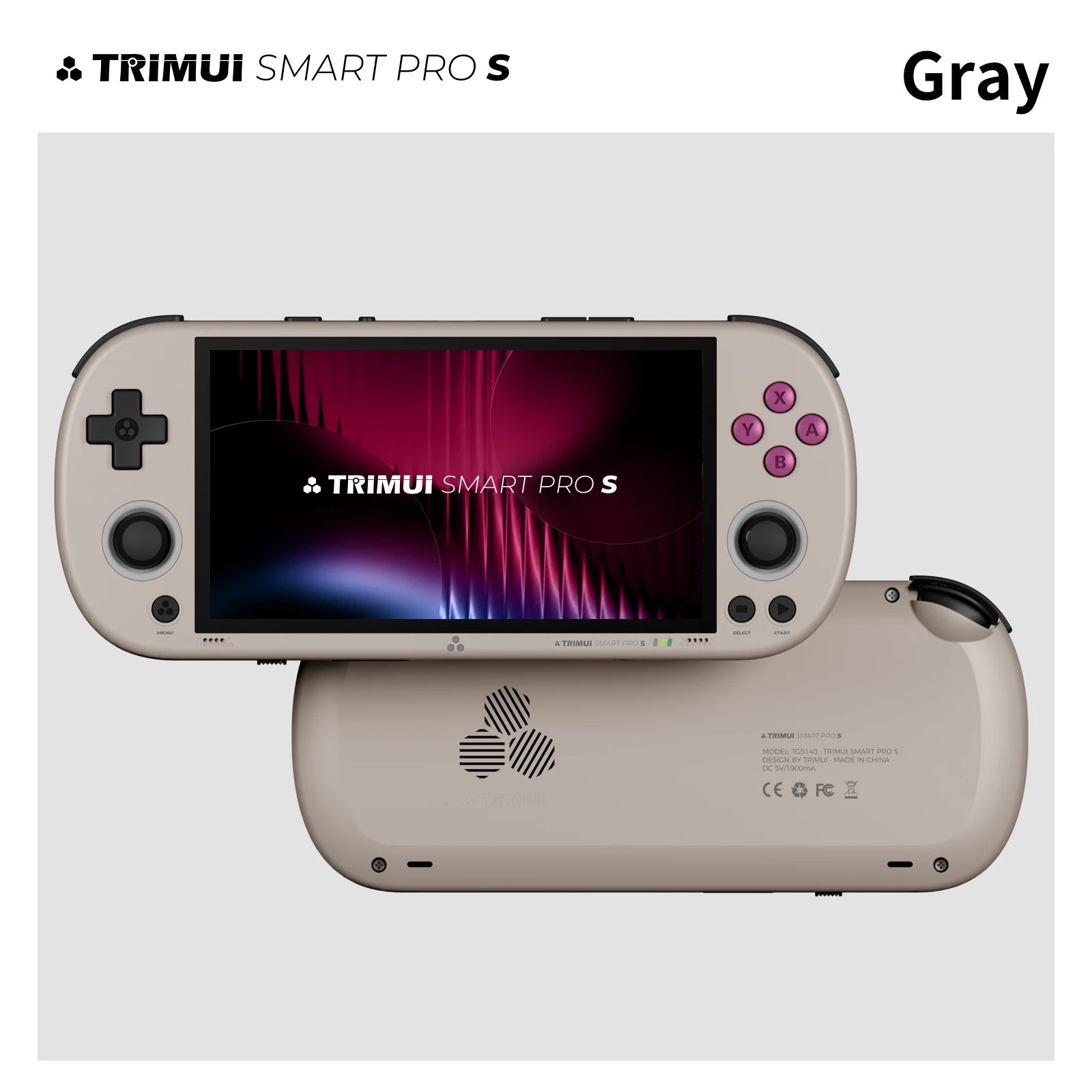 Console de jeu portable Trimui Smart Pro S, écran IPS 4,96 pouces, système Linux, joystick, éclairage RGB, jeu vidéo rétro, cadeau Smartpros