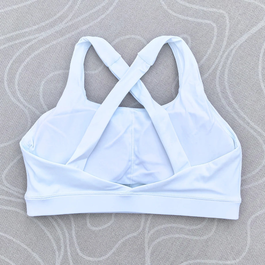Solid Color Tight Comprehensive Training Women Fitness Bra Cross Back Yoga Underwear Gym Sport Top Hollow Back Push Up Chest Pad