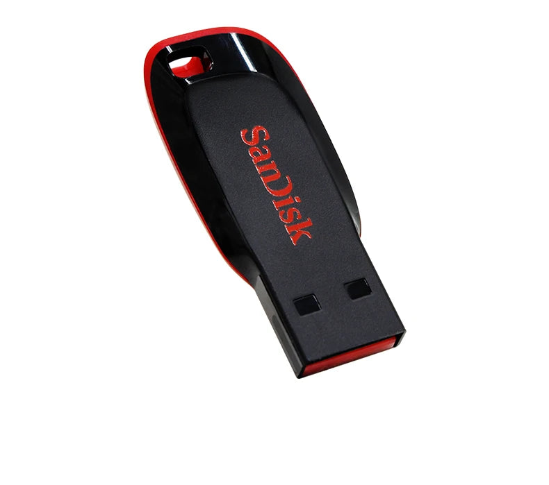 Clé USB SanDisk Cruzer Blade originale 16 Go, 32 Go, 64 Go, 128 Go, disque de stockage USB portable pour ordinateur