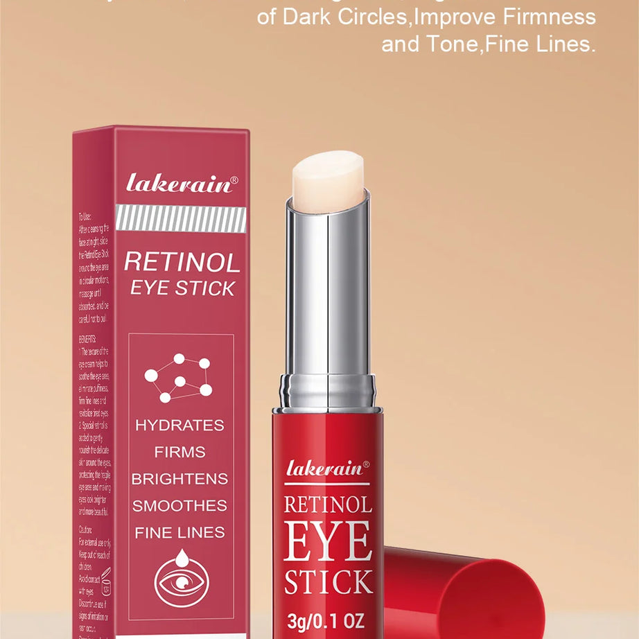 Crema de ojos con retinol para aclarar ojeras y reafirmar la piel. Sérum reparador instantáneo para el contorno de ojos para mujeres. Cuidado de los ojos femeninos.