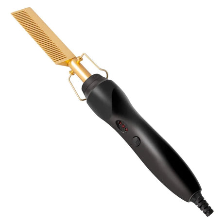 Peigne chauffant électrique, lisseur, fer à friser, brosse lissante pour cheveux secs et humides, outils de coiffure