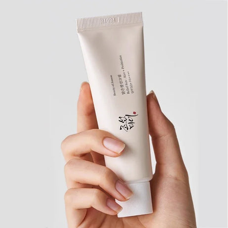 Coffret de soins coréens au riz Joseon et probiotiques : huile essentielle, protection solaire, lotion tonique rafraîchissante, crème hydratante pour le visage et les yeux.