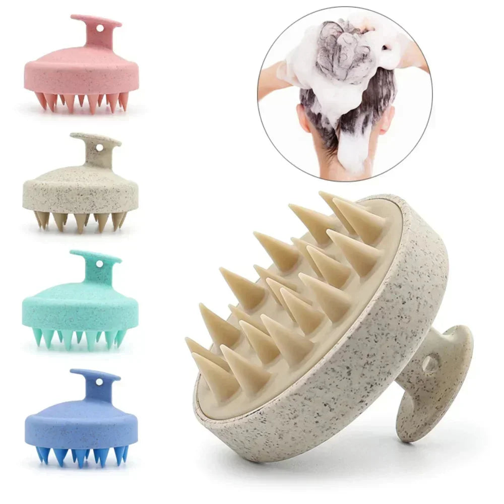 Scalp Massage Brush Silicone Shampoo Hair Washing Comb