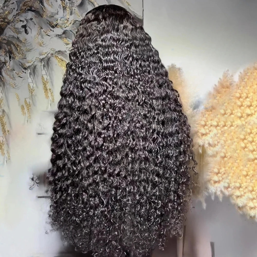 Perruque pré-coupée sans colle, 250 %, 30 à 40 pouces, prête à porter, ondulations profondes et souples, 13x6 ou 13x4, avec lace frontale HD, pré-épilée et bouclée pour femme.