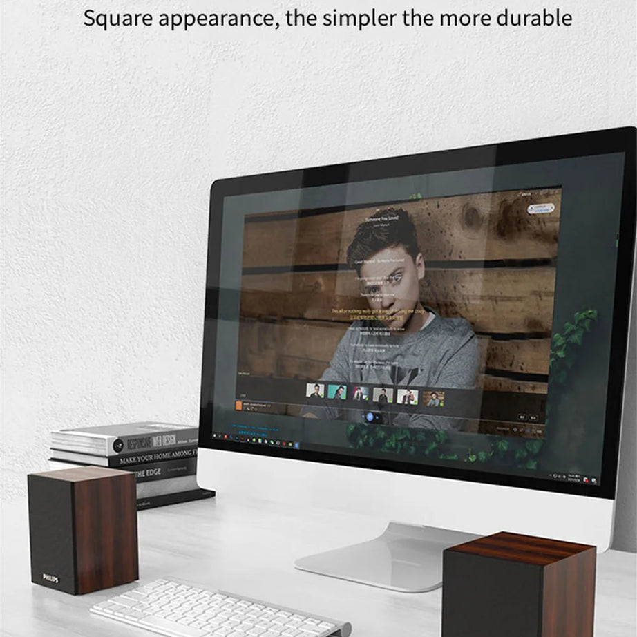 Enceinte Bluetooth Philips SPA20 avec son surround à 360°, stéréo sans fil Bluetooth pour ordinateur portable Macbook