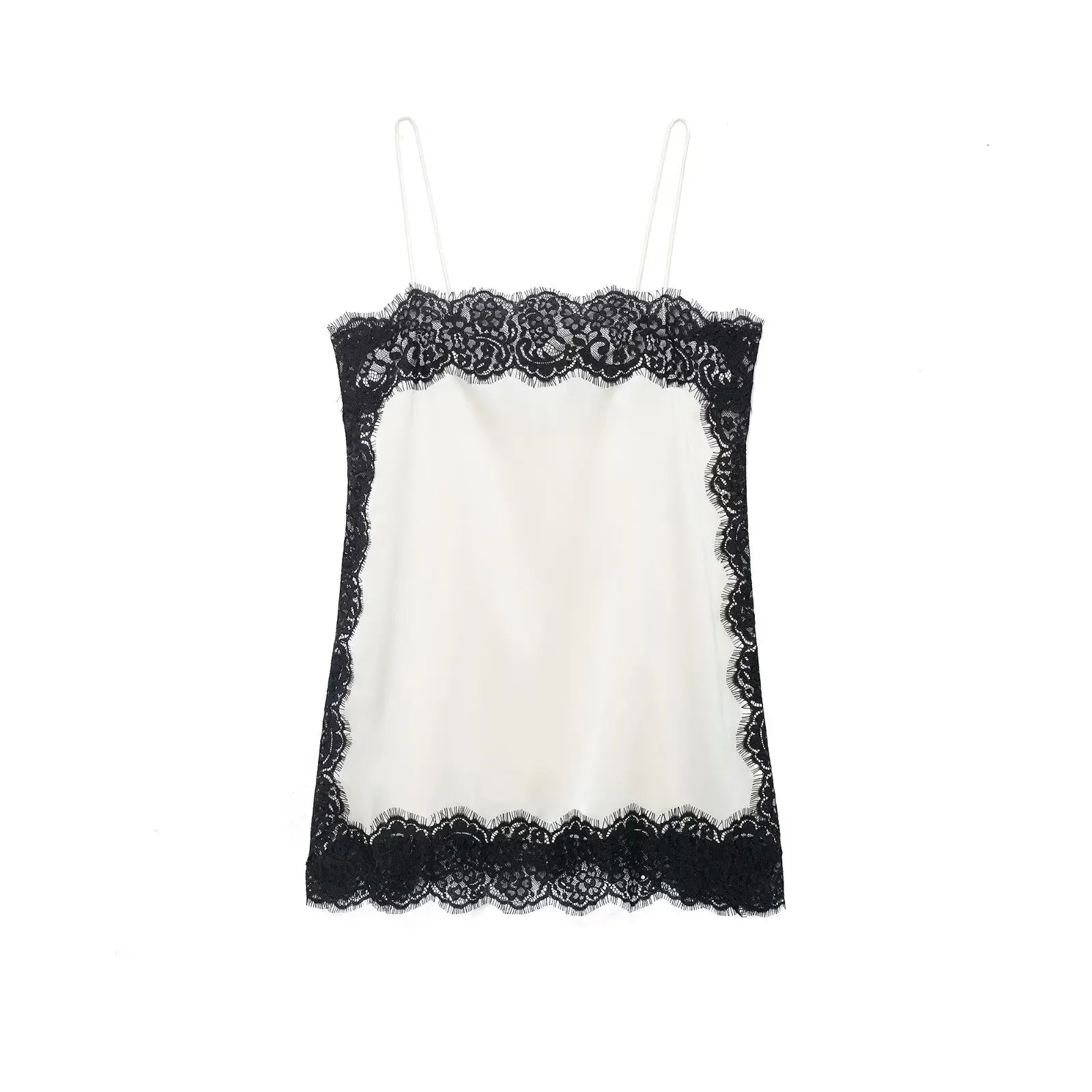 Chemisier à bretelles en satin doux et dentelle sexy Zevity 2026 pour femme, style décontracté, idéal pour les soirées et les clubs (LS9477)