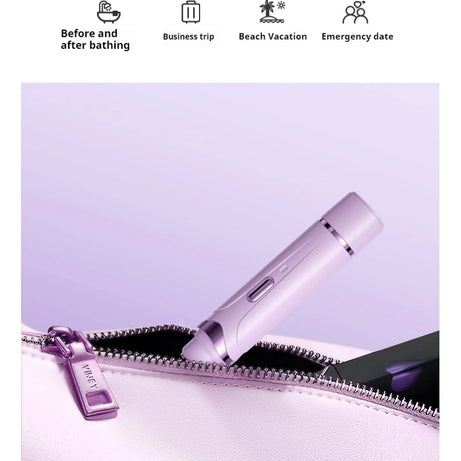 Rasoir électrique 2 en 1 pour femmes, épilation indolore, tondeuse corporelle rechargeable, épilateur pour aisselles et moustache