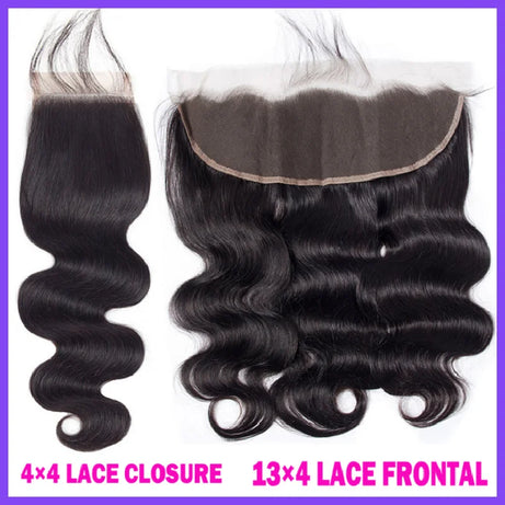 Lace Frontale transparente HD 12A en dentelle 13x4, effet ondulé, fermeture 4x4, cheveux humains brésiliens, effet bouclé crépu et lisse.