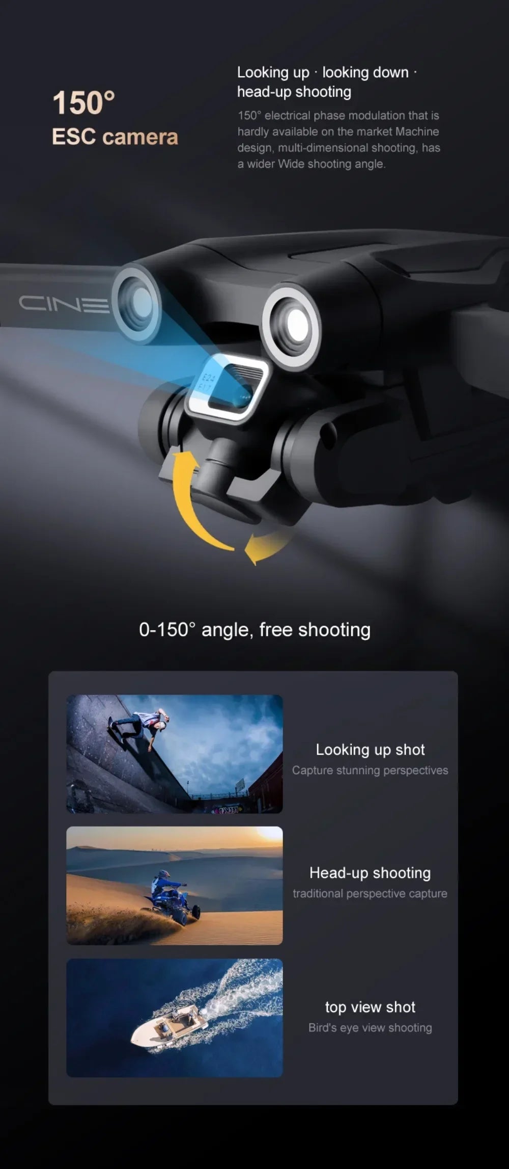 Drone Original Z908 Pro /MAX 8K ESC Professionnel 4K avec localisation par flux optique et évitement d'obstacles sur 3 côtés - Quadricoptère jouet