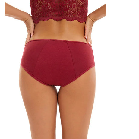 Lot de 3 culottes menstruelles pour femmes, anti-fuites, en coton, absorbantes, physiologiques, pour les règles.