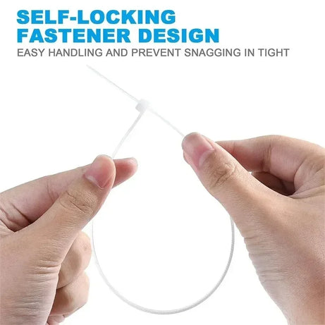 Nylon Cable Ties Self-Locking Zip Ties 100-1000pcs