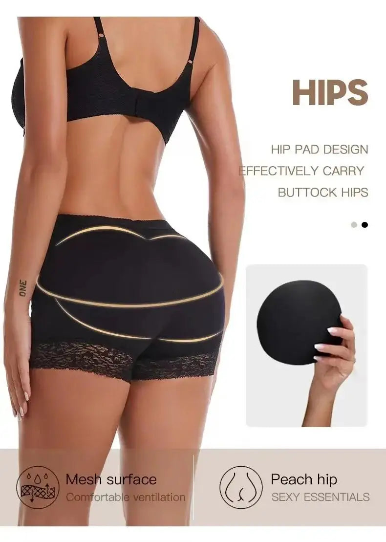 Culotte push-up femme 2025, effet fesses rebondies, rembourrée, taille haute, ventre plat, effet ventre plat.