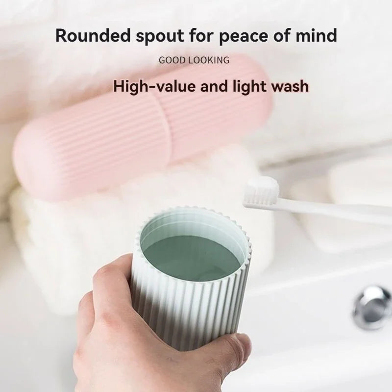 Étui de rangement portable pour brosse à dents et dentifrice, idéal pour les voyages et le camping. Protège votre brosse à dents et votre dentifrice de la saleté et des dommages.