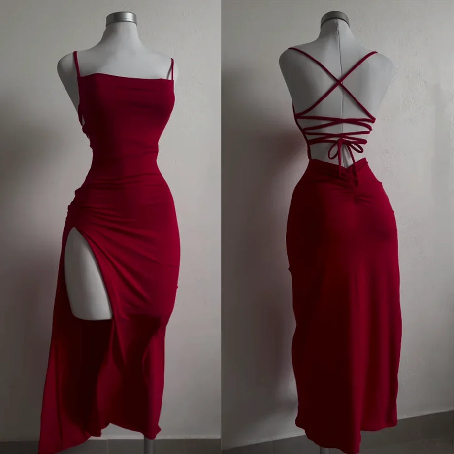 Robe d'été explosive 2025, ultra-sensible, dos nu, style Spice Girl, robe taille basse