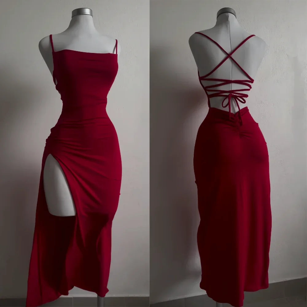 Robe d'été explosive 2025, ultra-sensible, dos nu, style Spice Girl, robe taille basse
