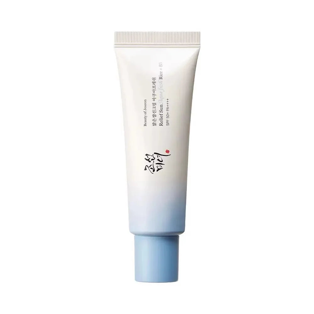 Coffret de soins coréens au riz Joseon et probiotiques : huile essentielle, protection solaire, lotion tonique rafraîchissante, crème hydratante pour le visage et les yeux.