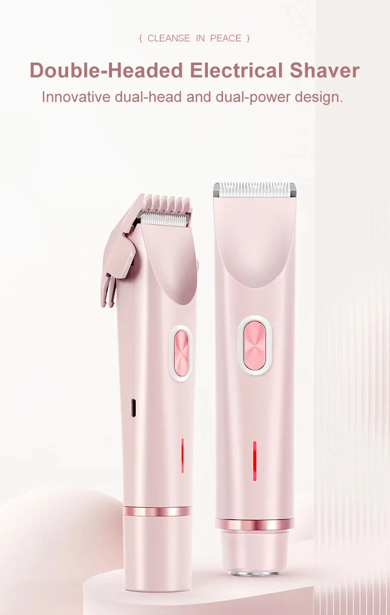 Épilateur corporel pour femme, rasoir électrique pour le visage, la moustache, les jambes, le corps, les aisselles et le maillot. Tondeuse électrique pour le corps et le visage.