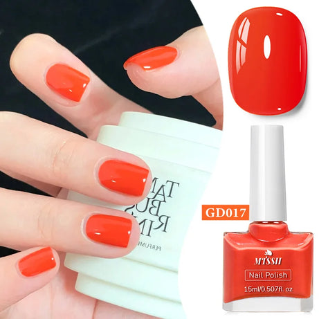 15ml Water-Based Nail Polish 40 Colors Long Lasting Quick Drying No Need of Lamp to Cure Nail Supplies Vernis for Nails Manicure
