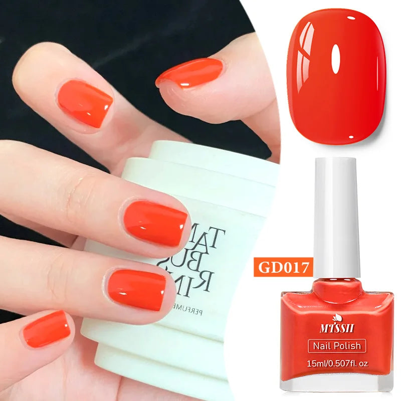 15ml Water-Based Nail Polish 40 Colors Long Lasting Quick Drying No Need of Lamp to Cure Nail Supplies Vernis for Nails Manicure
